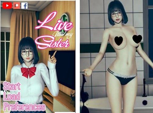[SLG游戏] 【竖版沙盒/汉化/互动】和我妹妹住在一起 V0.1 PC+安卓汉化作弊版【动态/1.7G】