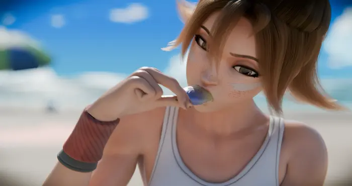 Ent_Duke 10月新作：Kiri Beach 清纯白嫩美少女 [3D动漫/无修/CV]  [790M]